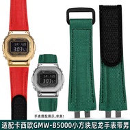 Suitable for Casio G-SHOCK Metal Small Square GMW-B5000 Velcro Nylon Strap Men Modified Bracelet