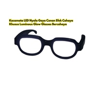 CAHAYA Conan Style LED Light Up Glasses Special Light Effect Luminous Glow Glasses Cool Luminous for