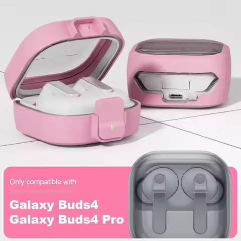 Case For Buds 4 Pro Samsung Security Lock Transparent Cover for Galaxy Buds 4 Earphone Case for Wome