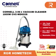 [Ready Stock] CORNELL 3-in-1 Stainless Steel Tank Vacuum Cleaner CVC-WD601P CVC-WD602S CVC-WD603SC
