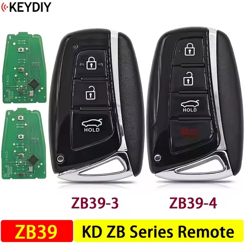 KEYDIY 3/4 Button ZB39 Universal KD Smart Remote Car Key ZB Series ZB39-3 ZB39-4 for KD-X2 KD-MAX fo