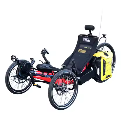 TrikExplor Long Distance Travel 500watt Motor Electric Pedal Assist Recumbent Tricycle Trike For Sal