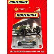 HIJAU Matchbox 2021 Morgan 3 Wheeler Green 93BG New