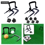 [CHiWANJi] 3x Golf Putting Gates Golf Training Aid Metal Putt Gates Practice Supplies