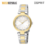 Esprit  Two Tone Stainless Steel Analog Quartz Watch For Women EES1L344M0095