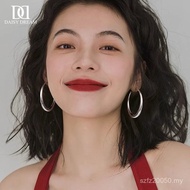 Anting-anting Klip-on Mewah Lingkaran Besar mewah Personaliti 2025 Sterling Silver Jarum Anting-anti