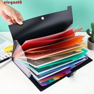 ELEGANT File Folders Expanding Accordion Storage Bag 7/13 Pockets for School Office A4 Organ Bag Tes