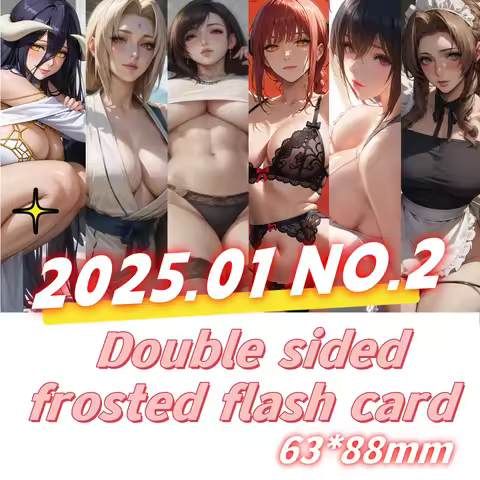 250102 Makima Kushina Vados Albedo Tifa Flash Card 63*88mm