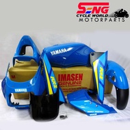 RXZ MILI BODY COVER SET (ENERGY BLUE) WITH STICKER TANAM IMASEN READY STOCK