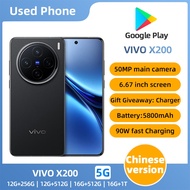 Smartphone VIVO X200 5g Android ROM 256GB CPU Snapdragon 8 Gen3 Good Condition Used Phone
