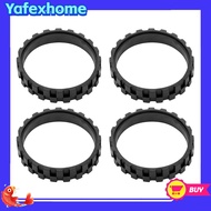 [YAFEXHM] 4X Vacuum Robot Tires for Wheels Series 5/6/7/8/9/I7 S9+ Anti-Slip