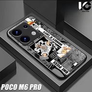 Casing hp poco M6 PRO Softcase poco M6 PRO Case Glossy Casing Shiny Glass Protector hp Phone Accesso
