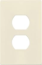 TG Mid-Size Screwless Duplex Wall Plate, Child Safe Receptacle Outlet Cover, Medium Size 1-Gang 4.88