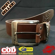 Men's Leather Belt, Full Genuine Leather, Thick and Sturdy, Latest Model LV12