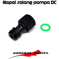 Konektor pompa DC 12volt female 18mm nipel nepel with rubber o-ring
