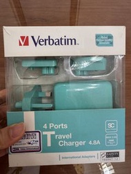 Verbatim 4 Ports 旅行充電器