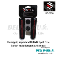 SYTE Hand grip bahan kulit dan jahitan asli hanpad type E336 hamfat model double lock 2 kuncian saru