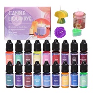 Candle Wax Pigment Colorant Set Non-Toxic Soy Candle Wax Pigment Kit Liquid Dye Soy Wax DIY Soap Dye