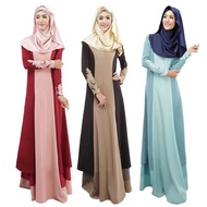 Muslimah Dress Fashion Maxi Dress Jubah Muslimah Plain Chiffon Jubah Wanita