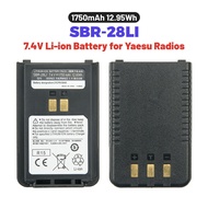 【DC-129】7.4V 1750mAh Yaesu SBR-28Li Replacement Battery for Yaesu FT-4XR FT-4VR Two Way Radios Lithi