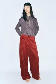 Zara💯กางเกงขายาวลูกฟูก