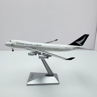 YY Wings 1/400 Cathay Pacific Airlines B747-400F B-LIA Metal Cargo Aircraft Model Aircraft