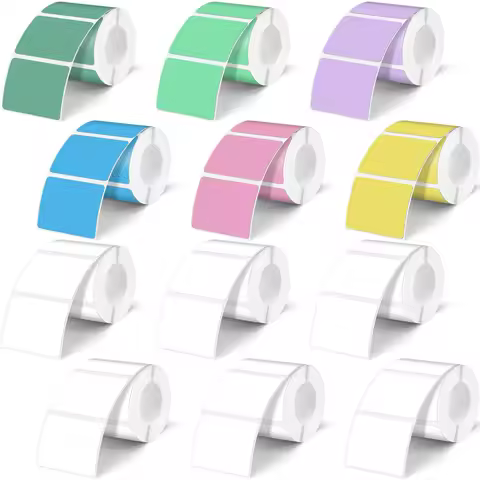 Labels Adhesive Thermal Paper Waterproof Thermal Label Stickers Compatible with Phomemo M110 M221 M2