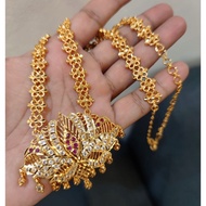indian gold plated pendant with chain (not916)