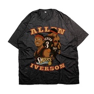 "ALLEN IVERSON GHIBLI STYLE" BASKETBALL T-SHIRT NBA T-SHIRT/ 24S COTTON/ MEN'S T-SHIRT/ PREMIUM T-SH