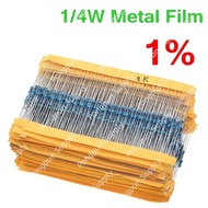 10Pcs 250 Ohm 1% Metal Film Resistor ตัวต้านทานค่า 250 โอมห์ ใช้แปลงกระแสจาก 4-20mA เป็น 1-5VDC