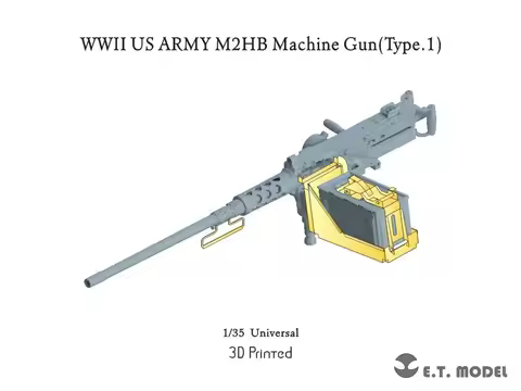ETmodel P35-265 WWII US ARMY M2HB Machine Gun(Type.1）