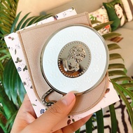Thanh Lịch Gương Trang Điểm Dập Nổi Cầm Tay Phong Cách Châu Âu Di Động Sinh Viên Gương Du Lịch Nhỏ G