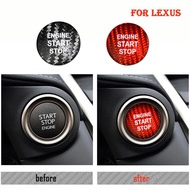 Start Stop Push Button Cover Cap Trim For Lexus IS GS ES NX RC RX  Carbon Fiber Car Ignition Engine 