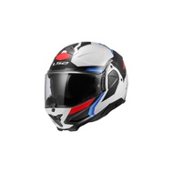 LS2 FF910 ADVANT II TRIPLE WHITE BLUE RED MODULAR HELMET