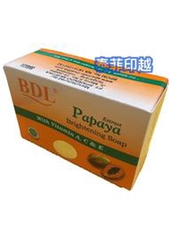 {泰菲印越} 印尼 BDL Papaya 木瓜香皂 128克