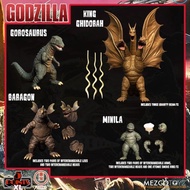 MEZCO 5 Points Godzilla Destroy All Monsters Gorosaurus Ghidorah Baragon Minila 4.5 Inches
