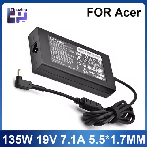 135W 19V 7.1A 5.5*1.7MM Laptop AC Adapter Charger For ACER Aspire V17 Nitro 5 np515-52 pa-1131-16 AD