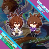 Gantungan Kunci Agnes Tachyon Uma Musume, Anime Lucu Keychain