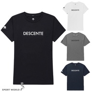 Descente Short-Sleeved Top Men's Women's Quick-Drying Sunscreen SQ323UTS73-BLK0/WHT0/MGRY/NAVY
