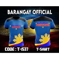 Barangay Official Full Sublimation T-shirt 3D T-Shirt Breathable Short Sleeve Tee