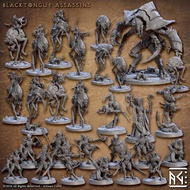 BlacktTongue Assassins by Artisan Guild Tabletop Minis, Dungeons and Dragons Action Figure