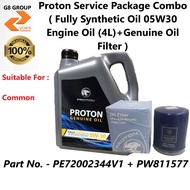 Proton Service Package Combo ( Fully Synthetic Oil 05W30 Engine Oil (4L)+Genuine Oil Filter ) ( PE72