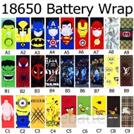 18650 vap Battery ape Wrap Batteries Skin LG Heat Shrink Tubing cartoon design logo colorful