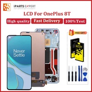 IPARTSEXPERT Original AMOLED LCD For OnePlus 8T LCD Touch Screen and Digitizer Assembly Replacement 