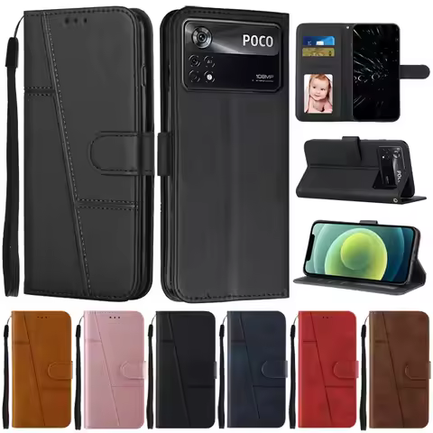 For Poco X4 Pro 5G Case Flip Wallet Book Cover For Coque Xiaomi Poco X4 Pro X 4 Pro X4Pro 5G Phone C