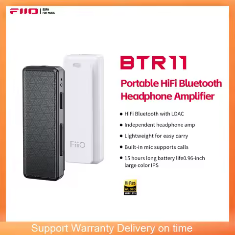 New FiiO BTR11 Bluetooth 5.3 Receiver LDAC 3.5mm Wireless Audio Headphone Amplifier Adapter For FF1