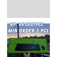 Rp. 96,000 Min 5 PCS // KM2600 robot Keyboard + original wired combo Mouse