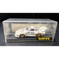 Velle 1/43 Porsche 935 Le Mans 1979 Racing Model, No. 73 Racing Car, White Body with Yellow Wheels, 