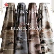 Black Swan Fabric {Price Per 0.5 Meter}