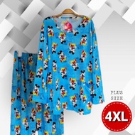 🌈[PP Plus Size #3] *Pocket*🌈 Woman's ladies pajamas set,Baju tidur perempuan plus size/baju tidur wanita plus size